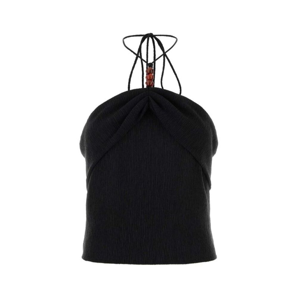 Magda Butrym Women Black Stretch Jersey Top